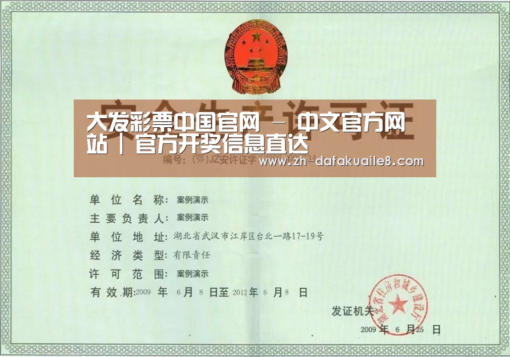 大发彩票荣誉证书三